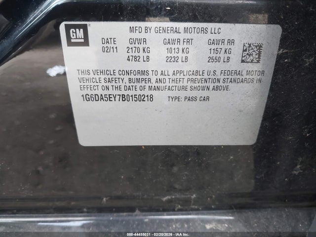 2011 CADILLAC CTS 1G6DA5EY7B0150218 Photo 8