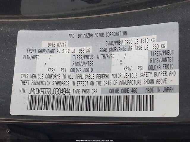 Mazda Cx-3 Grand Touring 2018 JM1DKFD78J0304944 Image 9
