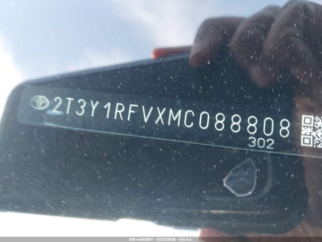 44455091 :رقم المزاد ، 2T3Y1RFVXMC088808 vin ، 2021 Toyota Rav4 Limited مزاد بيع