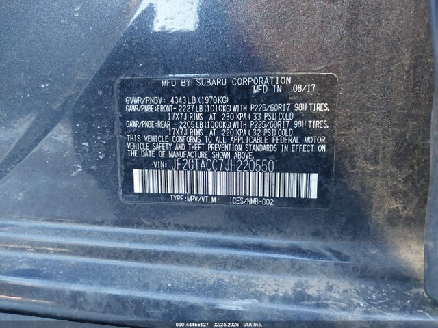 2018 SUBARU CROSSTREK JF2GTACC7JH220550 Photo 8