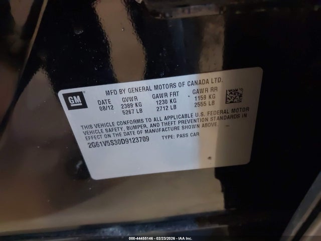 2013 CADILLAC XTS 2G61V5S30D9123709 Photo 8