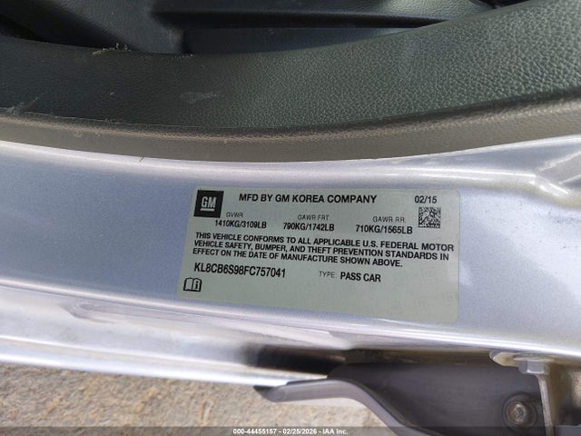 Chevrolet Spark Ls Cvt 2015 KL8CB6S98FC757041 Image 9