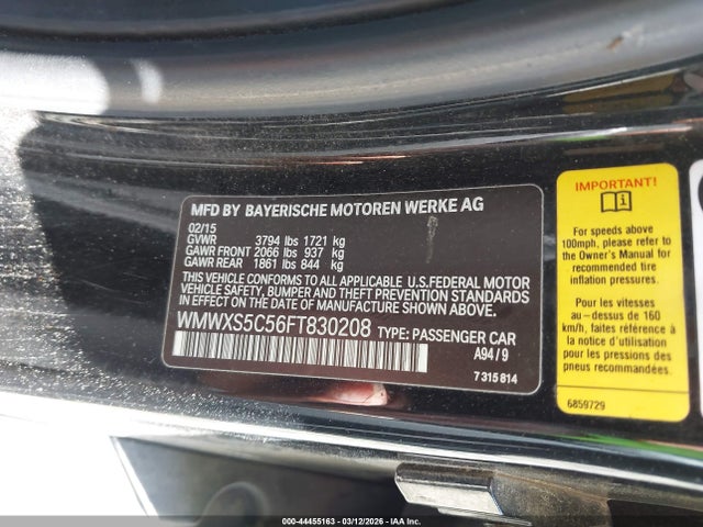 2015 MINI HARDTOP WMWXS5C56FT830208 Photo 8