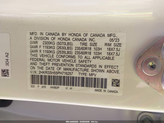 2023 HONDA CR-V HYBRID 2HKRS5H55PH716257 Photo 8