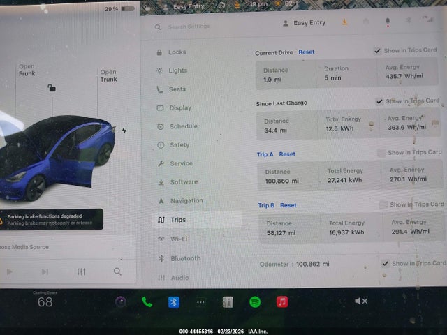Продаж на аукціоні авто 2018 Tesla Model 3 Long Range/mid Range, vin: 5YJ3E1EA3JF044941, номер лоту: 44455316