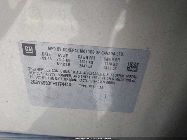 2014 CADILLAC XTS 2G61S5S30E9174444 Photo 8