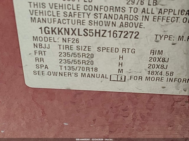 GMC Acadia Denali 2017 1GKKNXLS5HZ167272 Image 9