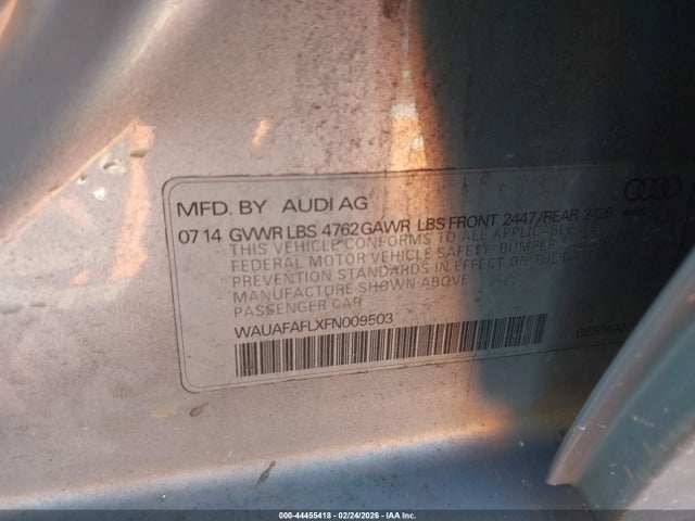 2015 AUDI A4 WAUAFAFLXFN009503 Photo 8