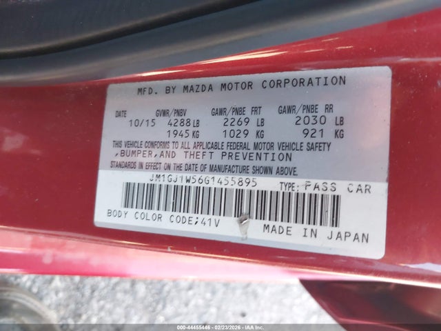 JM1GJ1W56G1455895 Mazda Mazda6 I Grand Touring