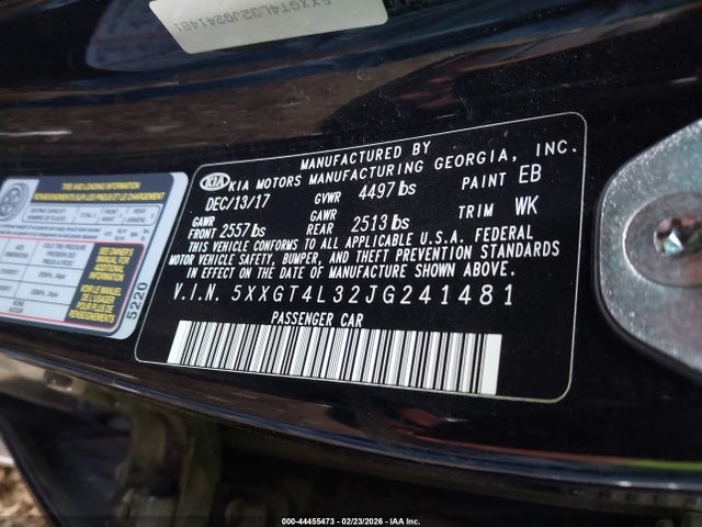 2018 KIA OPTIMA 5XXGT4L32JG241481 Photo 8