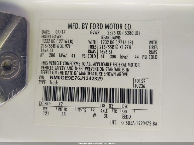 Ford Transit Connect Xl 2018 NM0GE9E76J1342829 Image 9