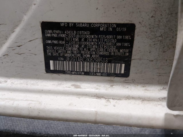 Subaru Crosstrek 2.0i 2019 JF2GTABC2K8298513 Image 9