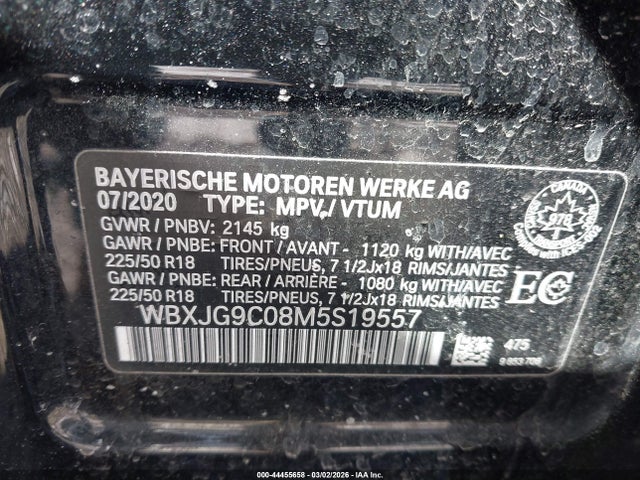 Продажа на аукционе авто 2021 Bmw X1 Xdrive28i, vin: WBXJG9C08M5S19557, номер лота: 44455658