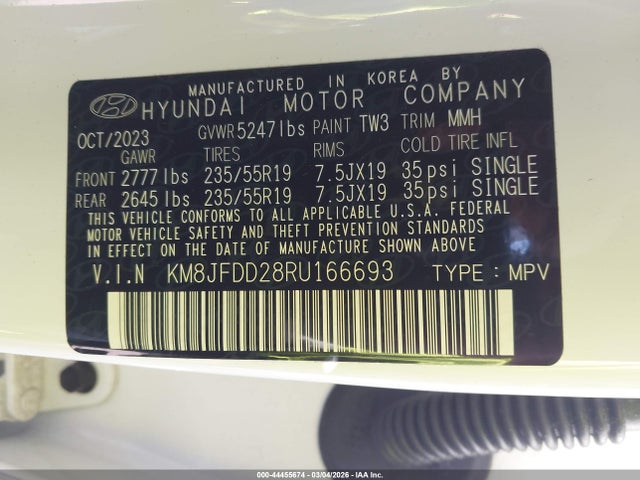 2024 HYUNDAI TUCSON PLUG-IN HYBRID KM8JFDD28RU166693 Photo 8
