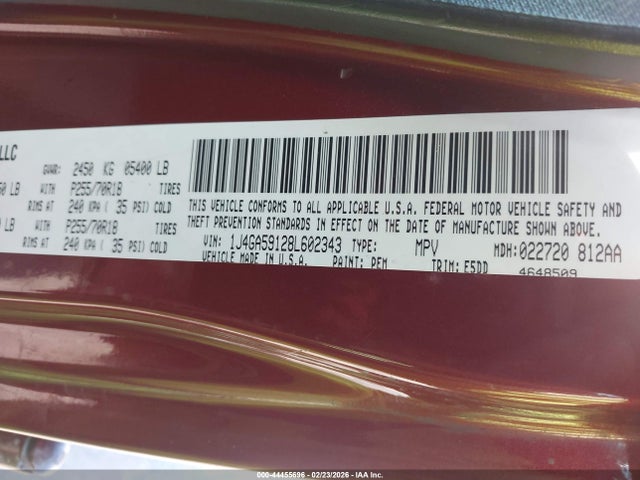 2008 JEEP WRANGLER 1J4GA59128L602343 Photo 8