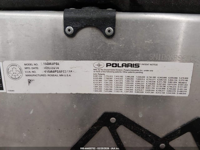 Polaris 600 Switchback 2015 SN1DA6PS6FC543818 Image 9