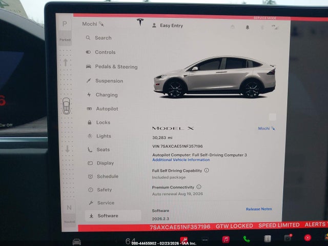 2022 TESLA MODEL X 7SAXCAE51NF357196 Photo 6