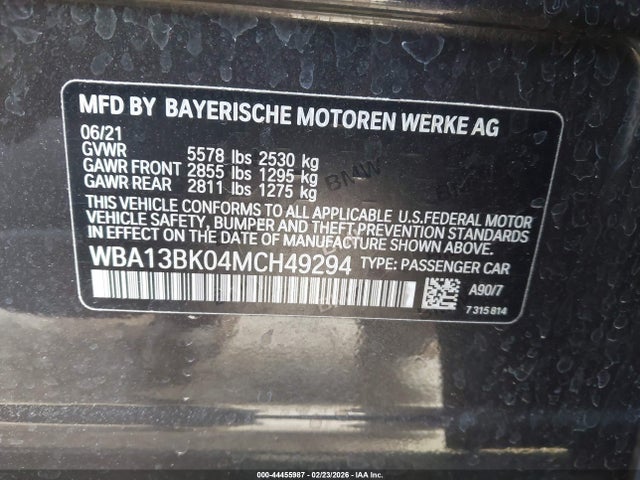 2021 BMW M550I WBA13BK04MCH49294 Photo 8