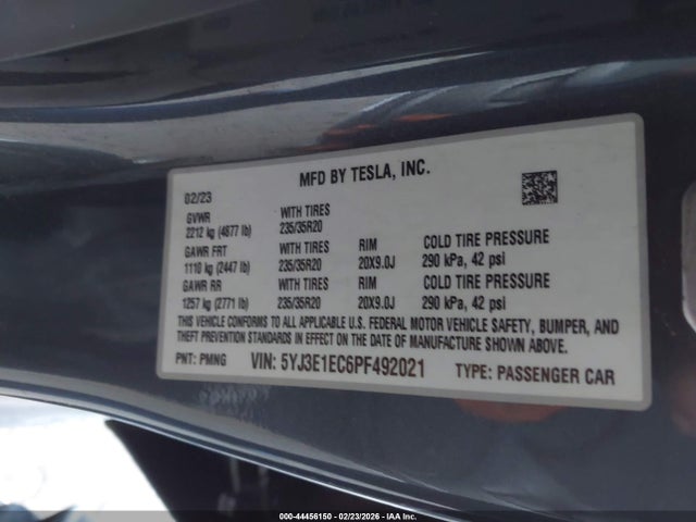 2023 TESLA MODEL 3 5YJ3E1EC6PF492021 Photo 8
