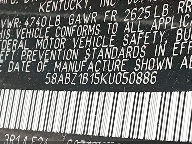 2019 LEXUS ES 350 58ABZ1B15KU050886 Photo 8