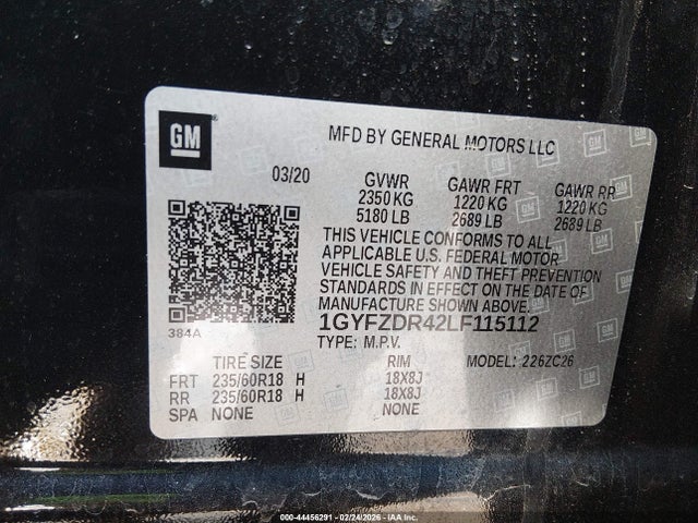 2020 CADILLAC XT4 1GYFZDR42LF115112 Photo 8