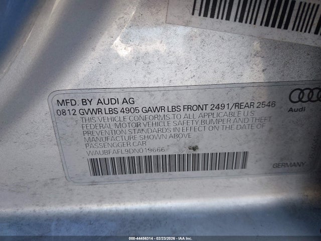 2013 AUDI A4 WAUBFAFL9DN019666 Photo 8