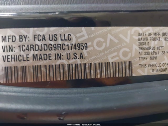 2024 DODGE DURANGO 1C4RDJDG9RC174959 Photo 8