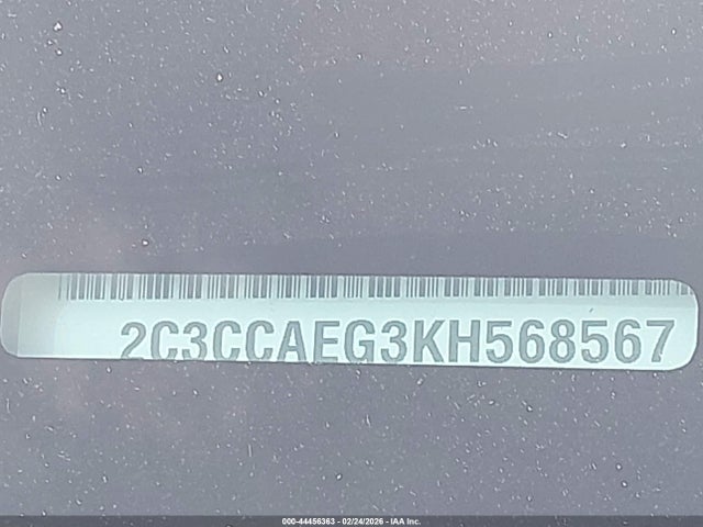 Aukcja sprzedaży 2019 Chrysler 300 Limited, vin: 2C3CCAEG3KH568567, numer aukcji: 44456363