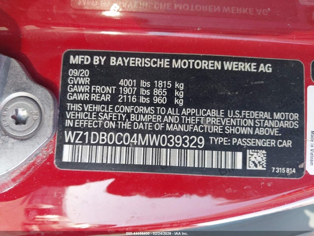 2021 TOYOTA GR SUPRA WZ1DB0C04MW039329 Photo 8