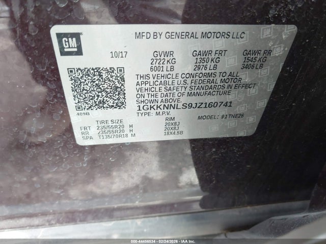 1GKKNNLS9JZ160741 GMC Acadia Slt-2
