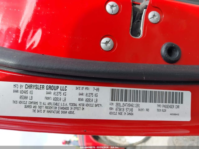 2009 DODGE CHALLENGER 2B3LJ54T09H611281 Photo 8