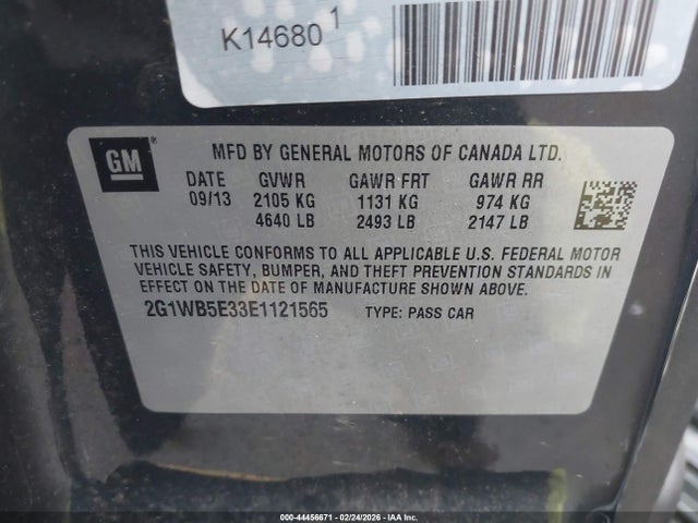 2G1WB5E33E1121565 Chevrolet Impala Limited Lt