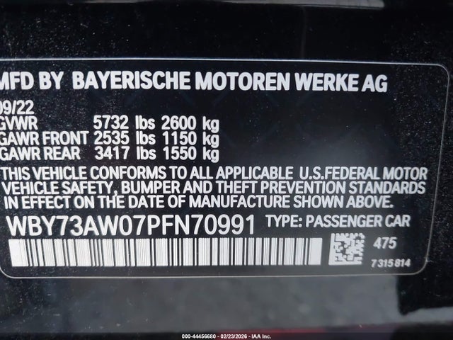 2023 BMW I4 WBY73AW07PFN70991 Photo 8