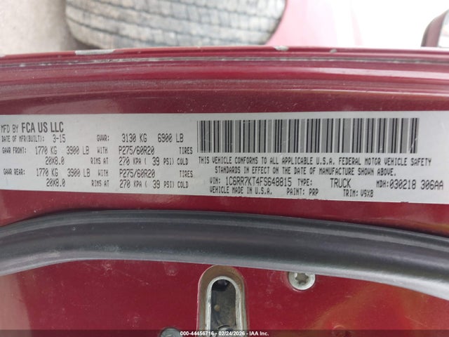 2015 RAM 1500 1C6RR7KT4FS648815 Photo 8