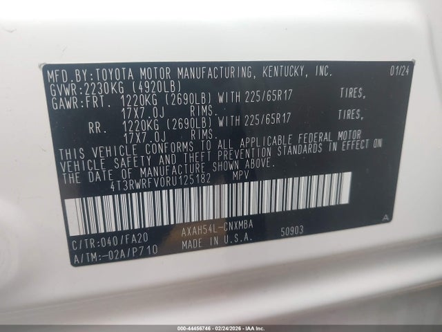 2024 TOYOTA RAV4 HYBRID 4T3RWRFV0RU125182 Photo 8