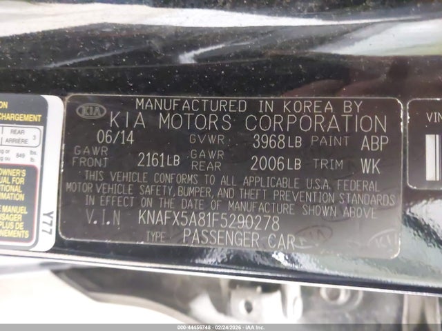 KIA FORTE EX 2015 KNAFX5A81F5290278 Image 9