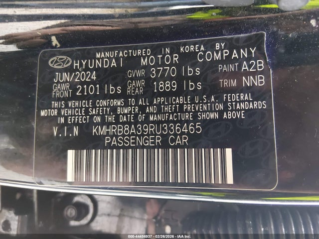 Продаж на аукціоні авто 2024 Hyundai Venue Se, vin: KMHRB8A39RU336465, номер лоту: 44456937