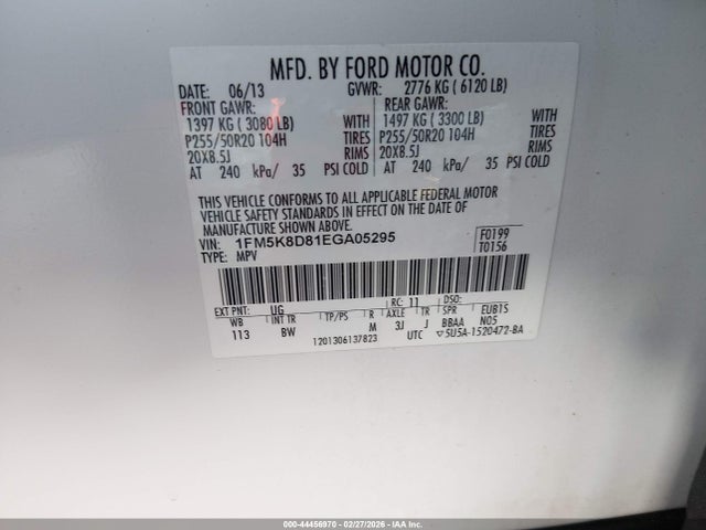 1FM5K8D81EGA05295 Ford EXPLORER XLT
