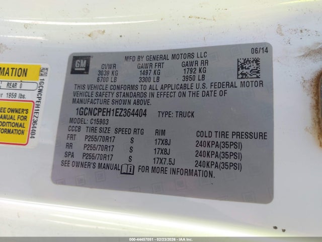 2014 CHEVROLET SILVERADO 1500 1GCNCPEH1EZ364404 Photo 8