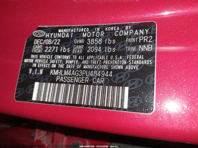 Hyundai ELANTRA SEL 2023 KMHLM4AG3PU484944 Image 9