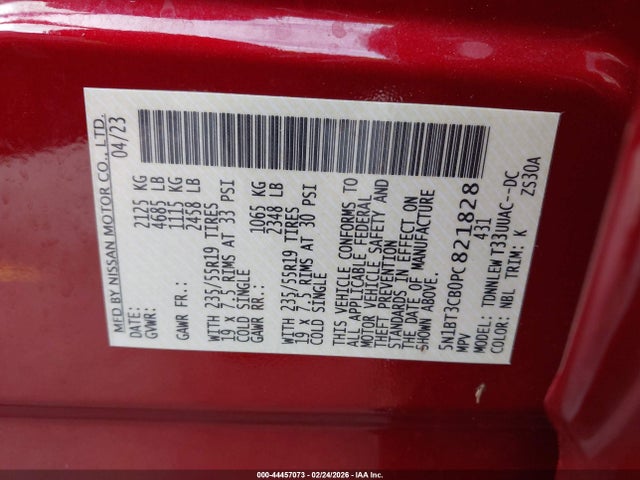Nissan Rogue Sl Intelligent Awd 2023 5N1BT3CB0PC821828 Image 9