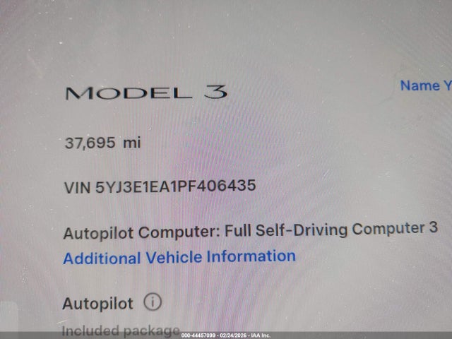 Tesla Model 3 Rear-wheel Drive 2023 5YJ3E1EA1PF406435 Image 15