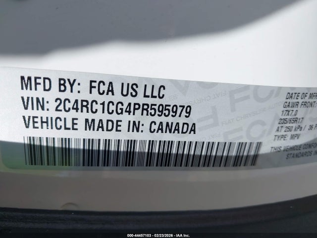 Chrysler Voyager Lx 2023 2C4RC1CG4PR595979 Image 9