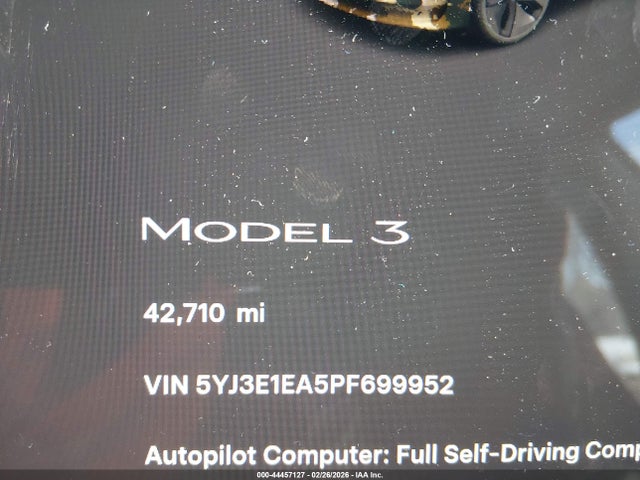 Aukcja sprzedaży 2023 Tesla Model 3 Rear-wheel Drive, vin: 5YJ3E1EA5PF699952, numer aukcji: 44457127