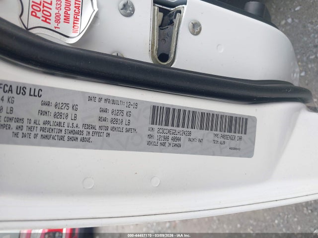 Продажа на аукционе авто 2020 Chrysler 300 Limited, vin: 2C3CCAEG2LH124338, номер лота: 44457170