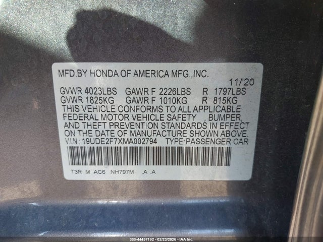 2021 ACURA ILX 19UDE2F7XMA002794 Photo 8