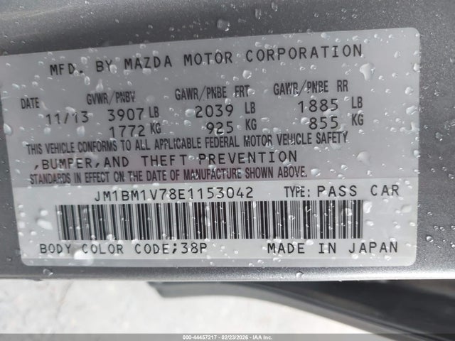 JM1BM1V78E1153042 Mazda Mazda3 I Touring