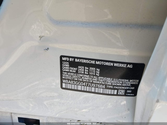 2026 Bmw 228 Gran Coupe მანქანა იყიდება აუქციონზე, vin: WBA83GG04T7U97684, აუქციონის ნომერი: 44457300