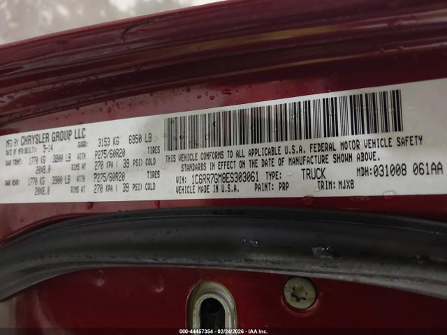 1C6RR7GM8ES303061 RAM 1500 Big Horn