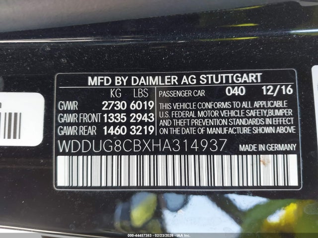 2017 MERCEDES-BENZ S 550 WDDUG8CBXHA314937 Photo 8